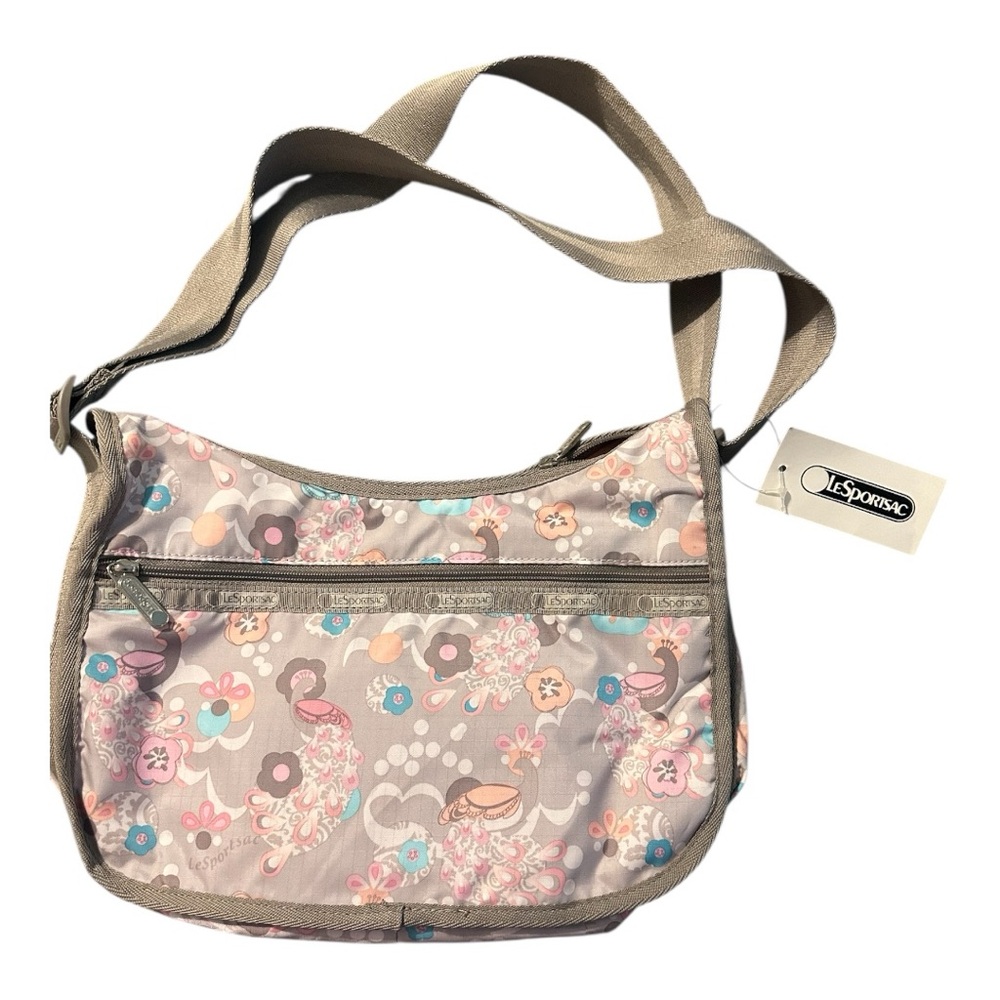 LeSportsac Floral Shoulder Bag - Cream and Tan